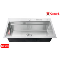 CHẬU RỬA INOX 1 HỘC KASSANI KD-202 CHẬU RỬA INOX 1 HỘC KASSANI KD-202